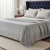 Juego de sabanas  algodón pima interiotex  180 hilos color  Melange Oscuro