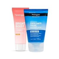 Neutrogena Bright Boost FPS 30 + Deep Clean Exfoliante