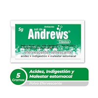Sal de Andrews Clásica 1.13 g + 0.87 g + 0.975 g Polvo Efervescente para Solución Oral