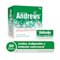 Sal de Andrews Clásica 1.13 g + 0.87 g + 0.975 g Polvo Efervescente para Solución Oral