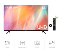 TV Samsung 55" 4K UHD Smart Tizen UN55AU7090GXPE