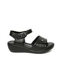 Sandalia D'orsay Casual WIL-2501 Negro Viale Cuero