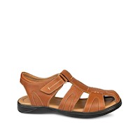 Sandalia Franciscana Casual ANGELO-2509 Miel Viale Homme Cuero