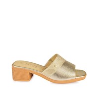 Sandalia Sueco Vestir ECO-2505 Champagne Viale Cuero