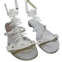 Sandalias T-Strap Entramado Esqueleto Pescado Mujer Talla 36 Wanted