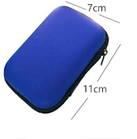 Bolsa para almacenar audífonos y organizador - AZUL