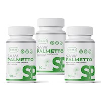 Saw Palmetto con Chancapiedra 90 Cápsulas Pack 3x2 Nibray