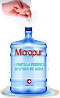 3 pastilla purifica 60 litros de agua MICROPUR