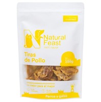 Snack Perro Natural Feast Tiras de Pollo Deshidratadas 100gr