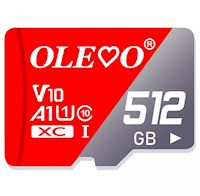 MEMORIA MICRO SD  512 GB OLEVO – 4K – U1 – V10 – HD