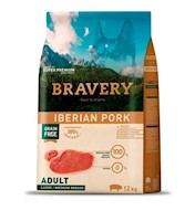 Comida Perro Adulto Raza Grande Bravery Cerdo Ibérico 12kg