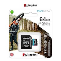 Memoria Micro SD Kingston Canvas Go! Plus 64GB 170 Mb/S