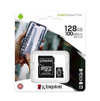 Kingston Memoria Micro SD Canvas 128GB Clase 10 100Mb/S