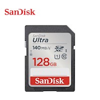Memoria SD Sandisk Ultra SDXC 128gb UHS-i clase-10 U1 140 mb/s