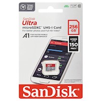 Memoria Micro SDXC UHS-I SANDISK 256GB ULTRA A1 150MBPS