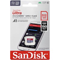 Memoria Micro SDXC UHS-I Sandisk 512GB Ultra A1 150mbps