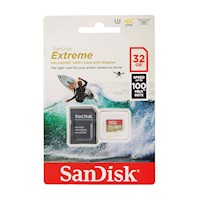 MEMORIA MICRO SD SANDISK EXTREME GOPRO HC 32GB CLASE 10 U3 100MB/S