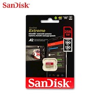 SANDISK MEMORIA MICRO SD EXTREME 256GB UHS-I U3 A2 190MBPS - SDSQXAV-256G-GN6MN