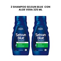 2 Shampoo Selsun Blue Con Aloe Vera 325 ml
