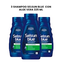 3 Shampoo Selsun Blue Con Aloe Vera 325 ml