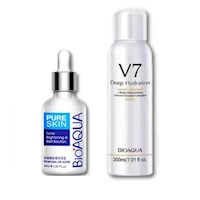 Serum Anti-Acné + Spray Aclarante de Cuerpo V7 - Bioaqua