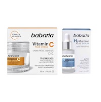 Suero Facial de Ácido Hialurónico + Crema Facial de Vitamina C - Babaria