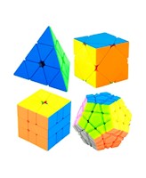 Cubo Mágico Cubo Rubik Moyu - Set 4 Cubos