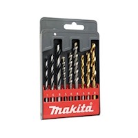 Estuche de brocas p/ madera, metal y ladrillo 5-6-8mm 9 uni