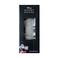 Juego de cuatro tazas  pequeñas para cafe expreso de Disney Mickey Mouse