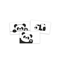 Set de tarjetas de saludo Ingenial Panda x 9 unds.
