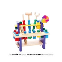 Set didáctico de herramientas de madera