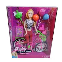 Set Muñeca Profesion Ciclista Fashion Style Niña 32cm Hayley