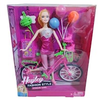 Set Muñeca Profesion Ciclista Vogue Girl Niña 32cm Hayley