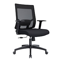 Silla de Oficina Ergonómica Radius Negro Gerente Ofideas