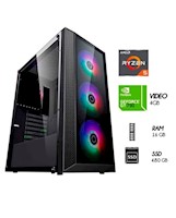 Computadora PC GAMER RYZEN 5 4TH. Video GT 730 4GB RAM 16 SSD 480GB