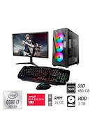 COMPUTADORA GAMER INTEL CORE I7-10TH RAM 16GB 1TB + SSD 480GB VIDEO RX 550 4GB