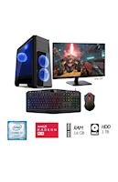 Desktop Gamer IntelCore I7 3.2 ghz Monitor 24 FHD Ram 16GB Disco 1TB Video-RX550