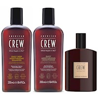 Shampoo Hidratante + Acondicionador + Locion American Crew