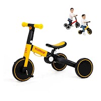 Bicicleta Triciclo 3 en 1 plegable para niños T80 Trimily Amarillo