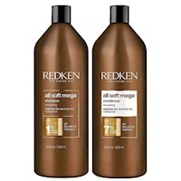 Shampoo y Acondicionador  Nutritivo All Soft Mega Redken 1000ml