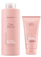 Shampoo 1Lt + Acondicionador 200ml Invigo Blonde Recharge Wella