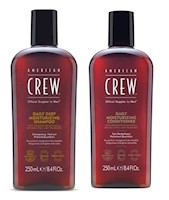 Shampoo Hidratante Deep 250ml + Acondicionador Daily 250ml American Crew