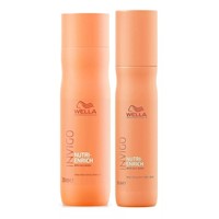 Shampoo Nutritivo 250ml  + Spray Anti Frizz Invigo Nutri Enrich Wella