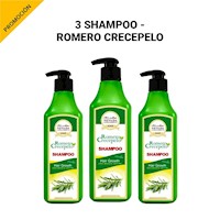 3 SHAMPOO ROMERO CRECEPELO 320 ml