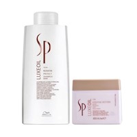 Shampoo 1000ml Protector c/Keratina +Mascarilla 400ml SP Luxeoil Wella