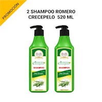 2 SHAMPOO ROMERO CRECEPELO 520 ml