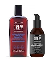Shampoo Anticaspa + Balsamo Post Afeitado American Crew