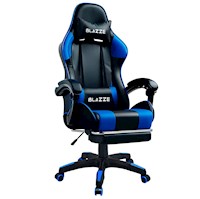 Silla Gamer ergonómica Blazze Loot  Azul