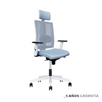 SILLA NOWY STYL NAVIGO LUX C/CABEZ MESH GRIS YB094 GIRATORIA