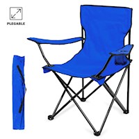 Silla Plegable para Playa Jardín Camping Terraza F03 Azul